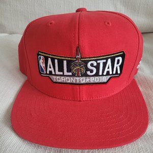 RARE NBA All-Star Toronto 2016 Red Hat ADIDAS